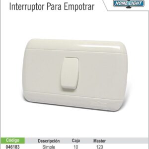 INTERRUPTOP SIMPLE (PARED)